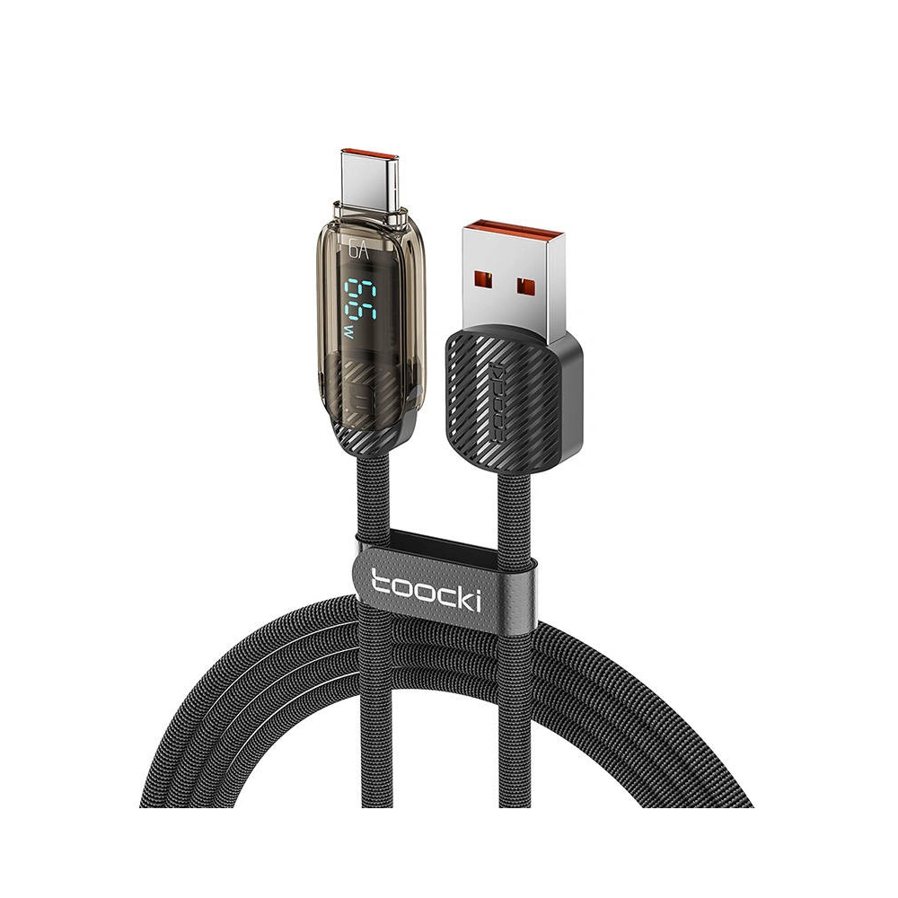 Hurtownia GSM - Kabel Toocki TXCTYX05 USB-A / USB-C, 1m, 66W (schwarz) - TCK122 - {ean13} - Hurt