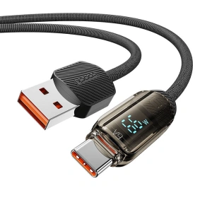 Hurtownia GSM - Kabel Toocki TXCTYX05 USB-A / USB-C, 1m, 66W (schwarz) - TCK122 - {ean13} - Hurt