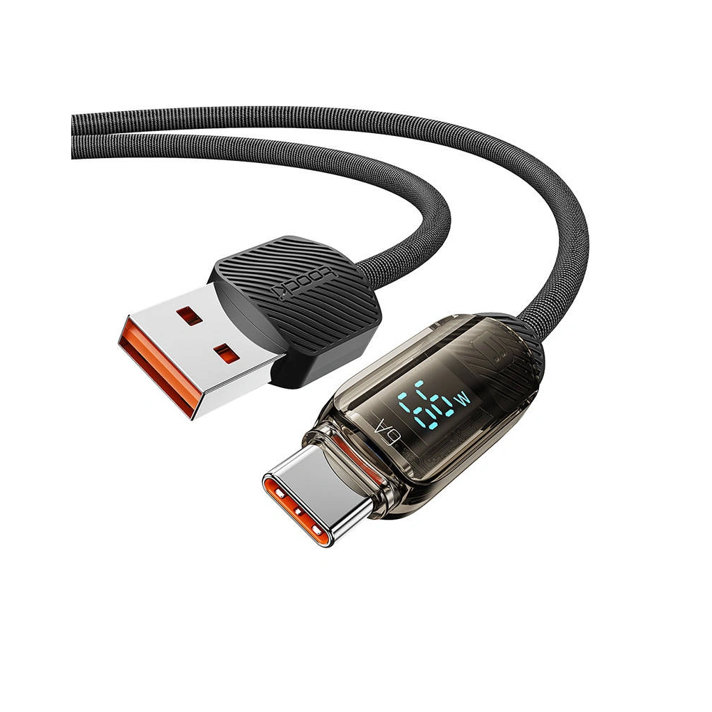 Hurtownia GSM - Kabel Toocki TXCTYX05 USB-A / USB-C, 1m, 66W (černý) - TCK122 - {ean13} - Hurt