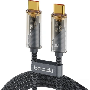 Hurtownia GSM - Kabel Toocki TXCTT2-JD03 USB-C / USB-C, 1m, PD, 60W (grau) - TCK123 - {ean13} - Hurt