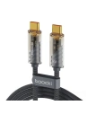Kabel Toocki TXCTT2-JD03 USB-C / USB-C, 1m, PD, 60W (šedý)