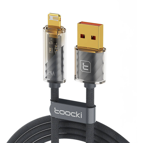 Toocki Distributor - 6975600787962 - TCK124 - Toocki TXCLJDA03 cable USB-A / Lightning, 1m, 12W (grey) - B2B homescreen