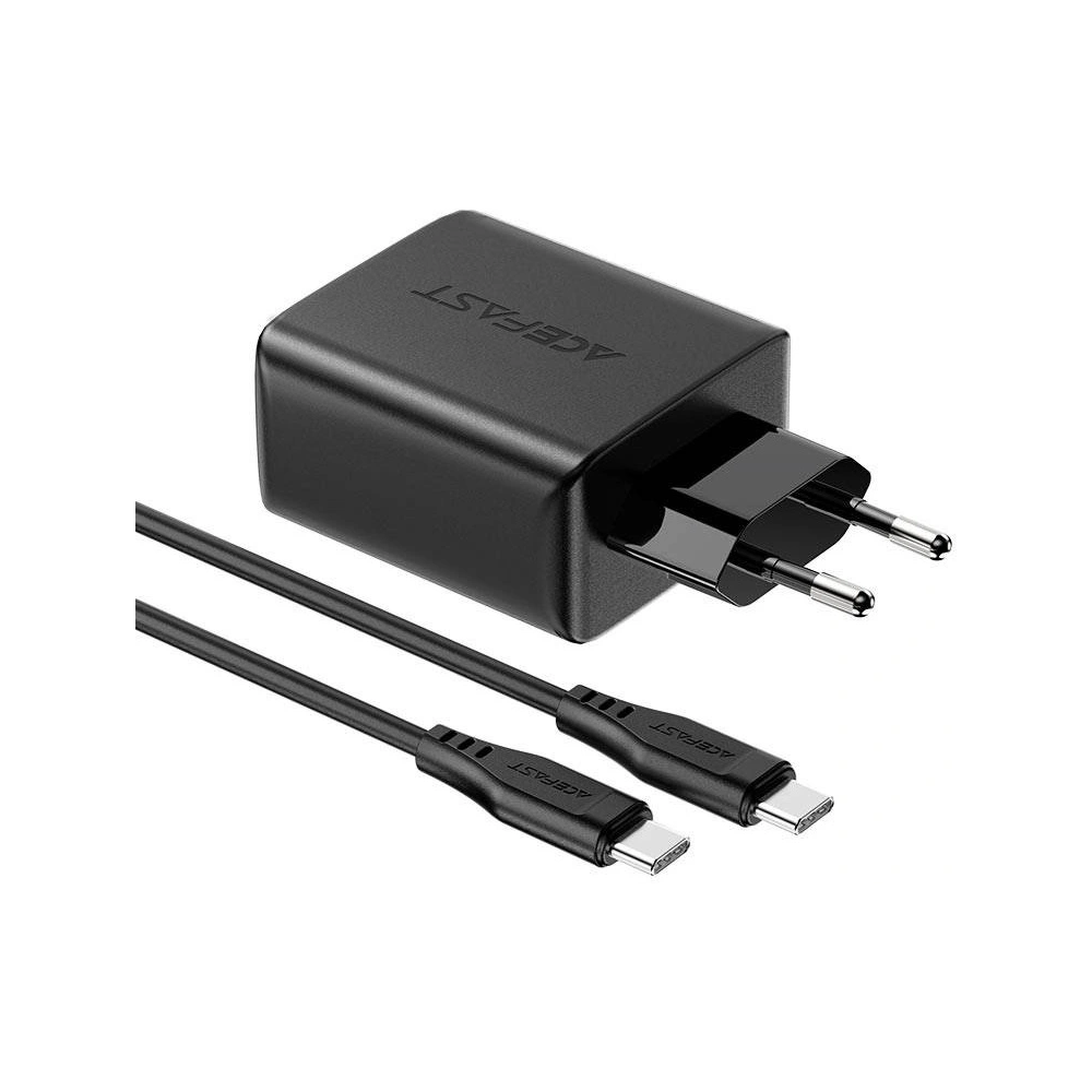 Wholesale Acefast A13 network charger USB-A, 2xUSB-C, PD 65W + cable USB-C / USB-C (black) - ACE11 - {ean13} - Hurt