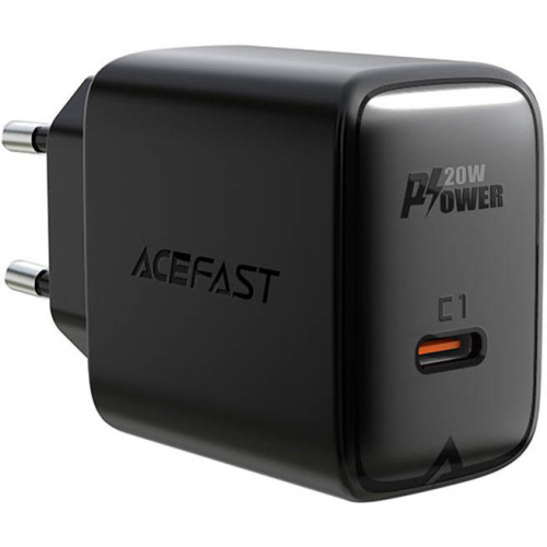 Hurtownia AceFast - 6974316280033 - ACE12 - Ładowarka sieciowa Acefast A1 USB-C, PD, 20W (czarna) - B2B homescreen