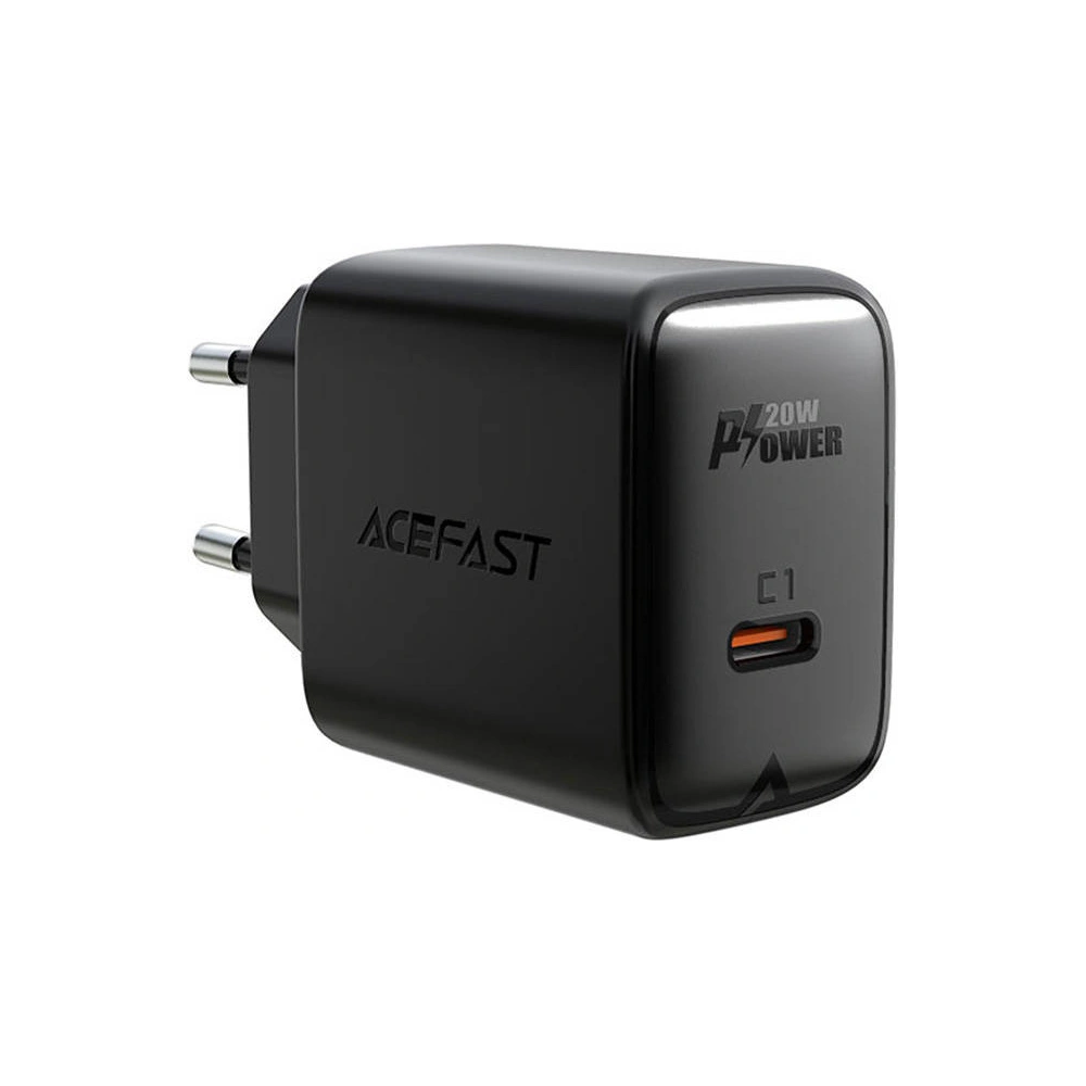 Hurtownia GSM - Acefast A1 USB-C hálózati töltő, PD, 20W (fekete) - ACE12 - {ean13} - Hurt