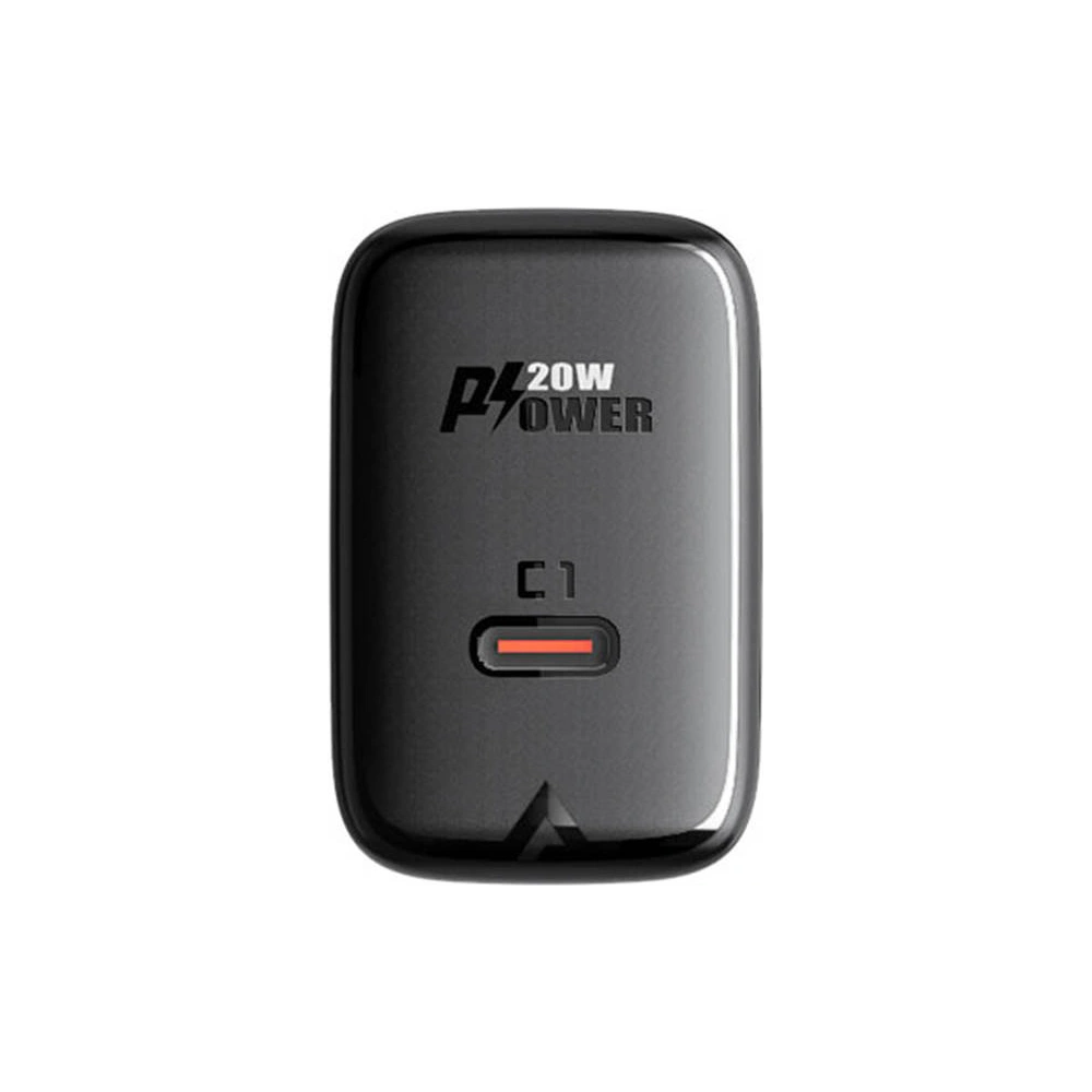 Hurtownia GSM - Acefast A1 USB-C hálózati töltő, PD, 20W (fekete) - ACE12 - {ean13} - Hurt