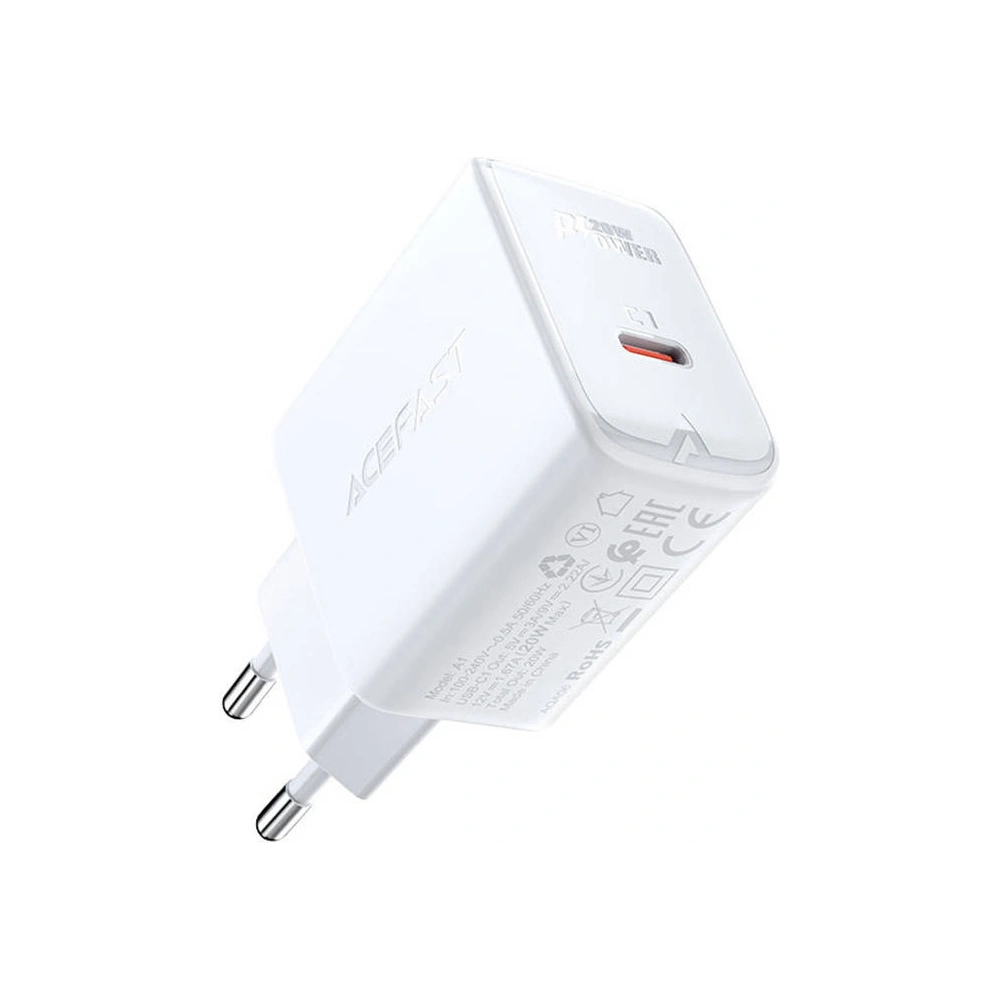 Hurtownia GSM - Acefast A1 USB-C, PD, 20W hálózati töltő (fehér) - ACE13 - {ean13} - Hurt
