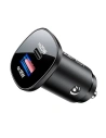 Wholesale Acefast B1 car charger USB-A, USB-C, 38W (black) - ACE14 - {ean13} - Hurt