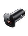 Wholesale Acefast B1 car charger USB-A, USB-C, 38W (black) - ACE14 - {ean13} - Hurt