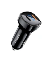 Hurtownia GSM - Acefast B4 autótöltő USB-A, USB-C, 66W kijelzővel (fekete) - ACE17 - {ean13} - Hurt