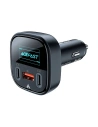 Ładowarka samochodowa Acefast B5 USB-A, 2xUSB-C, 101W z wyświetlaczem (czarna)