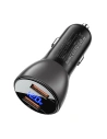 Hurtownia GSM - Încărcător auto Acefast B7 2xUSB-A, 45W cu afișaj (negru) - ACE20 - {ean13} - Hurt