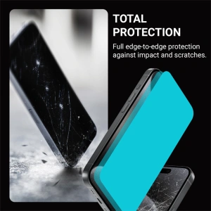 Hurtownia GSM - Szkło hartowane Crong Anti-Bacterial 3D Armour Glass Apple iPhone 15 Plus / 14 Plus + ramka instalacyjna - CRG665 - {ean13} - Hurt
