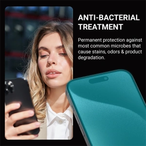 Hurtownia GSM - Szkło hartowane Crong Anti-Bacterial 3D Armour Glass Apple iPhone 15 Plus / 14 Plus + ramka instalacyjna - CRG665 - {ean13} - Hurt