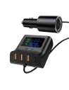 Wholesale Acefast B8 car charger 3x USB-A, USB-C, 90W (black) - ACE21 - {ean13} - Hurt