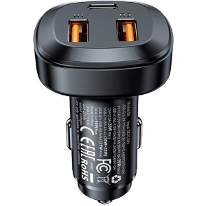 Wholesale Acefast B9 car charger 2xUSB-A, USB-C, 66W (black) - ACE22 - {ean13} - Hurt
