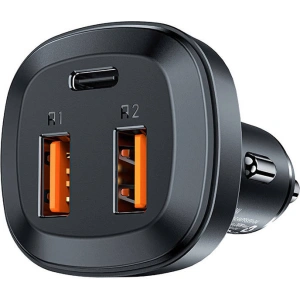 Wholesale Acefast B9 car charger 2xUSB-A, USB-C, 66W (black) - ACE22 - {ean13} - Hurt