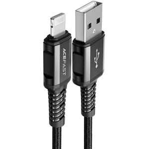 Wholesale Acefast C1-02 cable USB-A / Lightning, MFi, 1.2m (black) - ACE29 - {ean13} - Hurt