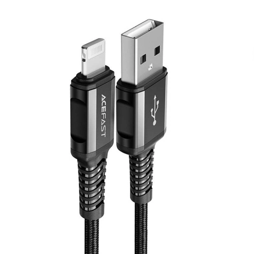 Kabel Acefast C1-02 USB-A / Lightning, MFi, 1.2m (czarny)