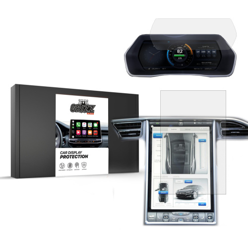 GrizzGlass Distributor - 5904063592067 - GRZ7248 - Matte GrizzGlass CarDisplay Protection Tesla Model S 2013-2021 [2in1] - B2B homescreen