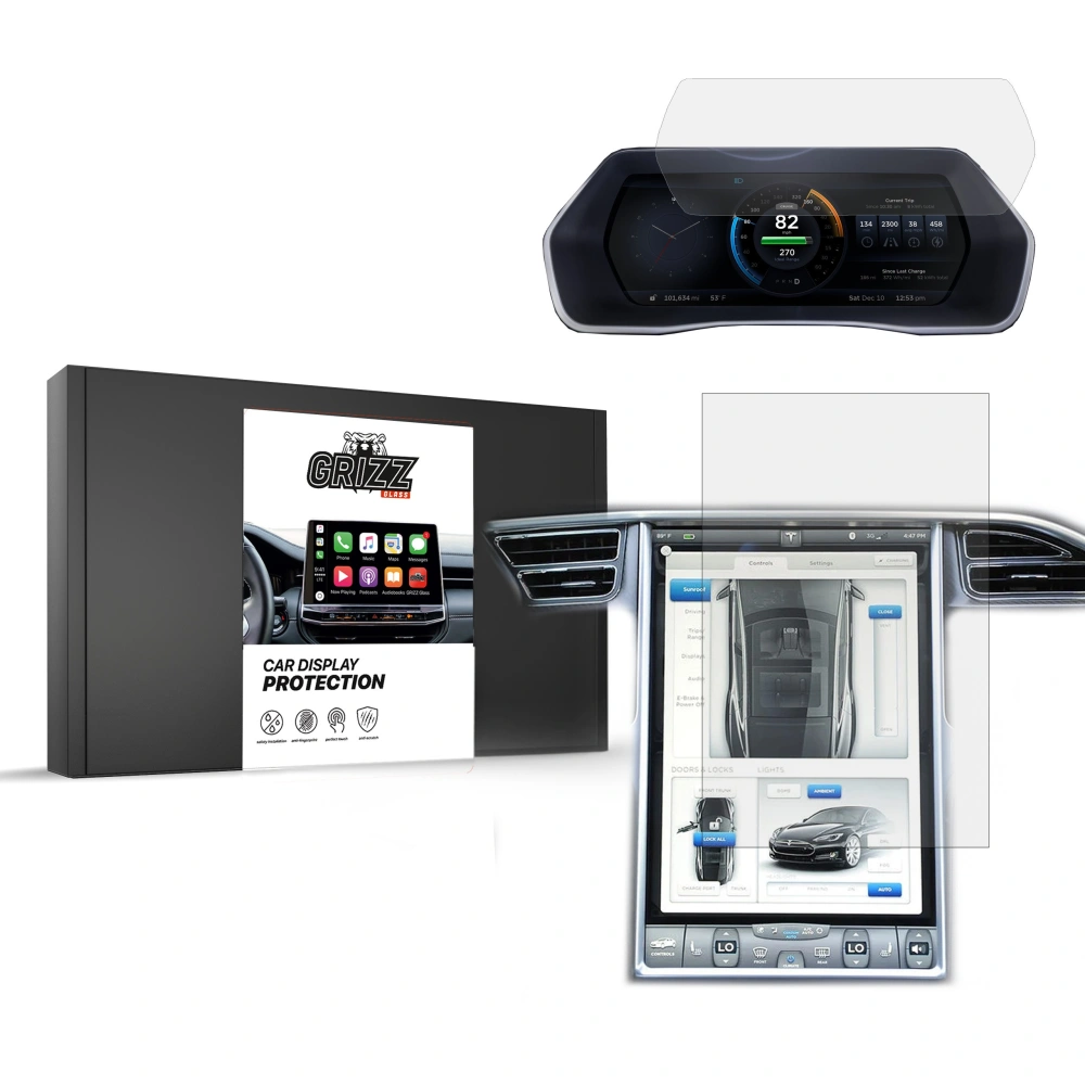 Hurtownia GSM - Matná fólie GrizzGlass ochrana CarDisplay pro Tesla Model S 2013-2021 [2w1] - GRZ7248 - {ean13} - Hurt