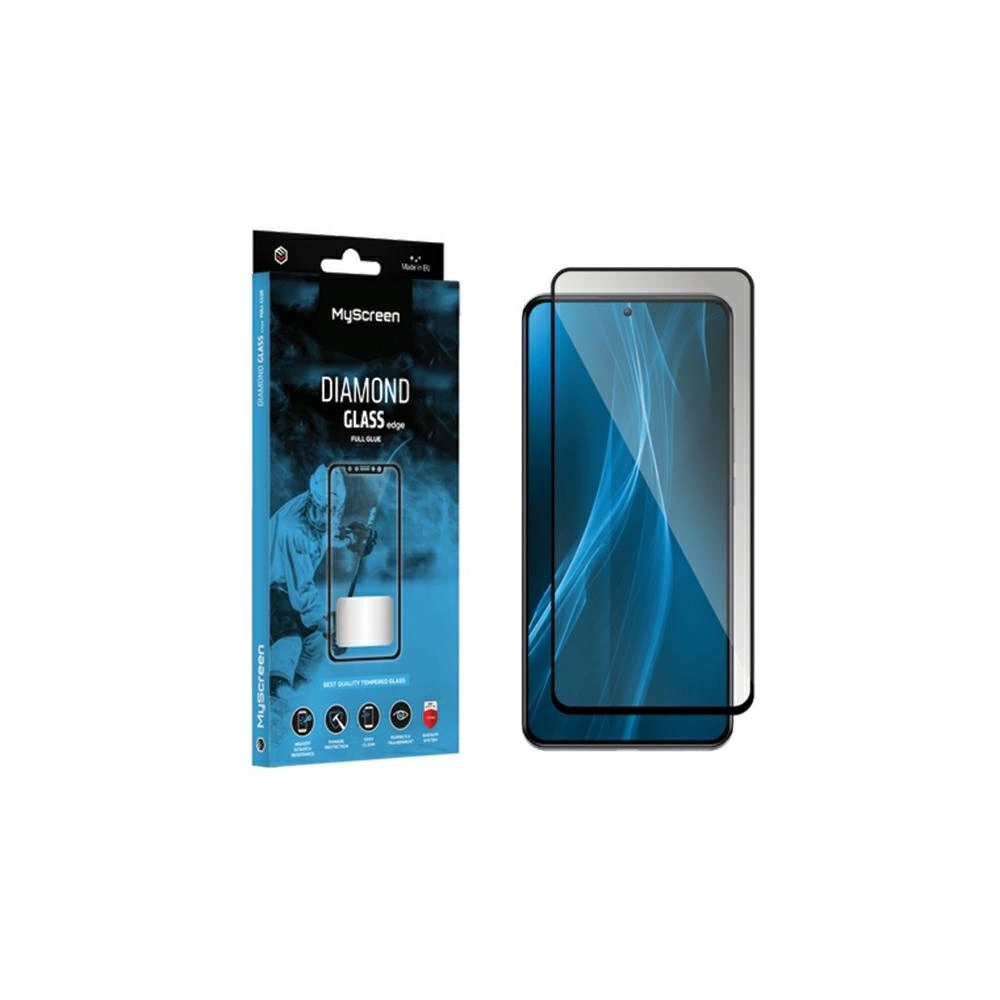 Hurtownia GSM - MyScreen Diamond Glass Edge Full Glue Honor Play 8T edzett üveg fekete - MSRN432 - {ean13} - Hurt
