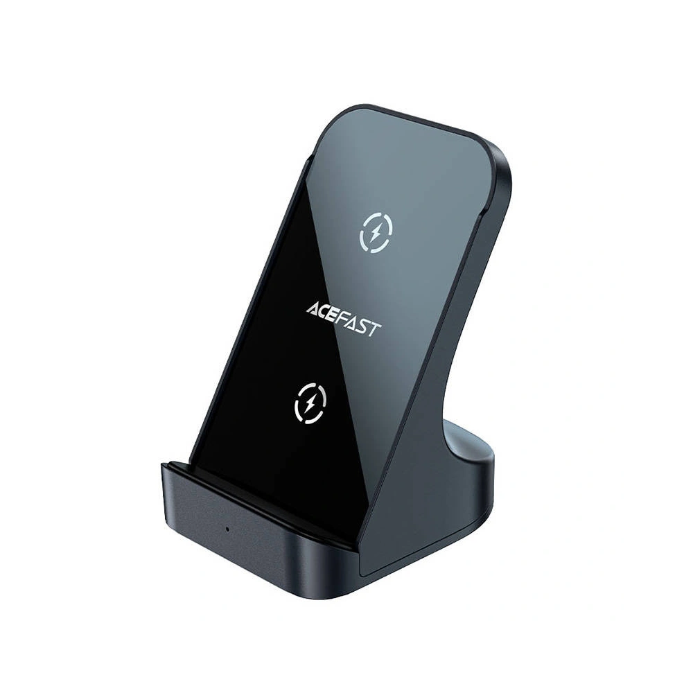 Hurtownia GSM - Indukční nabíječka s podstavcem Acefast E14 15W + kabel USB-A / USB-C (šedá) - ACE40 - {ean13} - Hurt