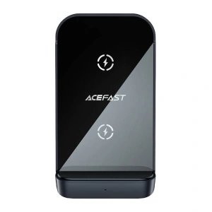 Wholesale Acefast E14 15W inductive charger with stand + USB-A / USB-C cable (grey) - ACE40 - {ean13} - Hurt