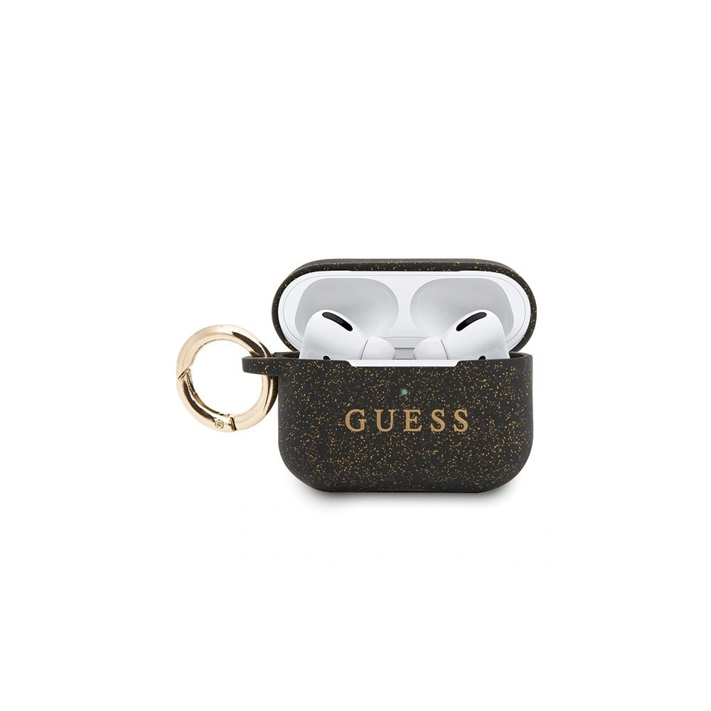 Wholesale Guess GUACAPSILGLBK AirPods Pro cover black Silicone - GUE081BLK - {ean13} - Hurt