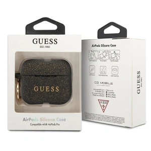 Guess GUACAPSILGLBK AirPods Pro cover black Silicone