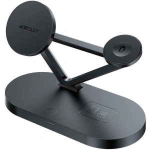 Wholesale Acefast E9 wireless charger 3w1, MagSafe, 15W (black) - ACE41 - {ean13} - Hurt