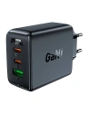 Acefast A41 network charger USB-A, 2xUSB-C, GaN, 65W (black)