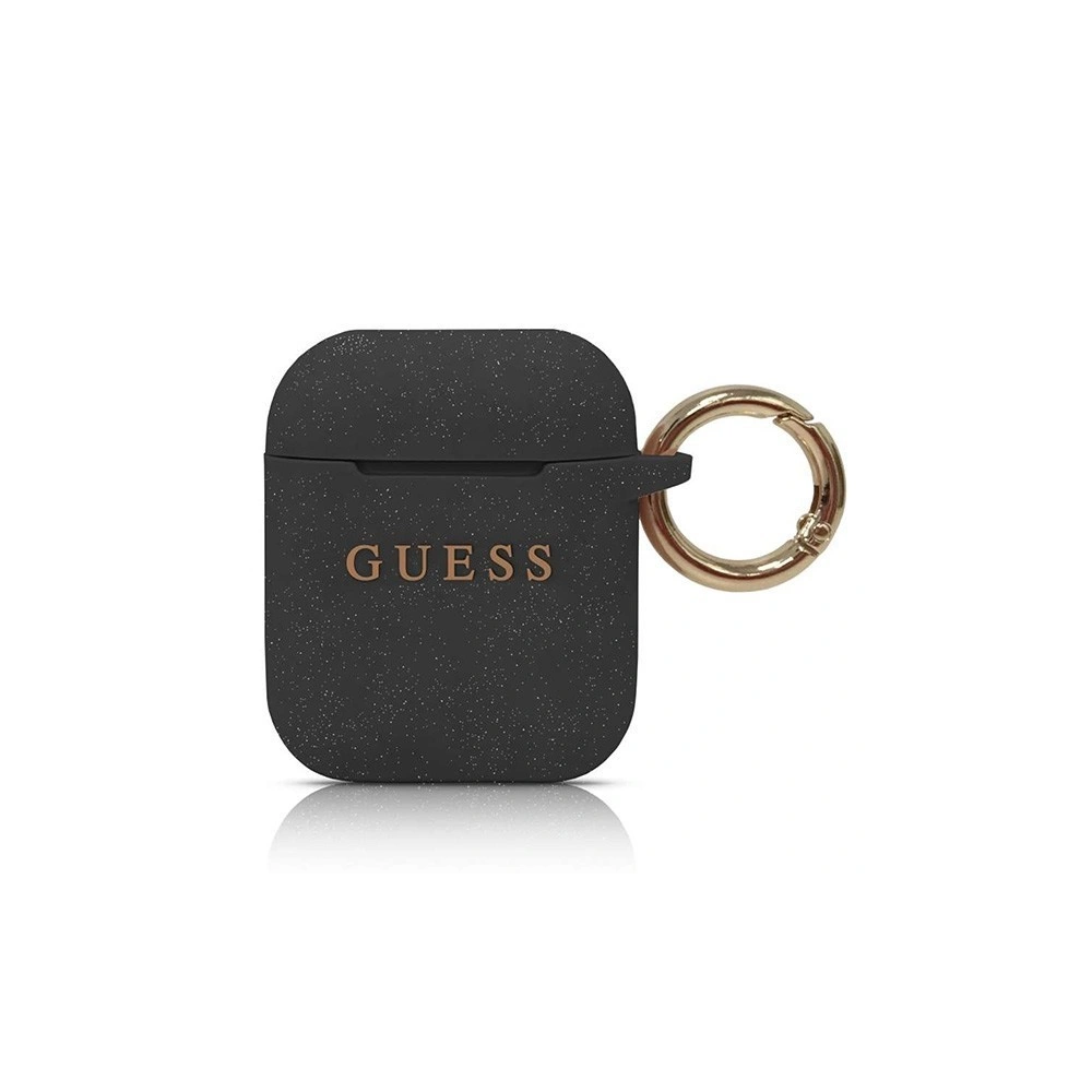 Wholesale Guess GUACCSILGLBK AirPods cover black Silicone - GUE084BLK - {ean13} - Hurt
