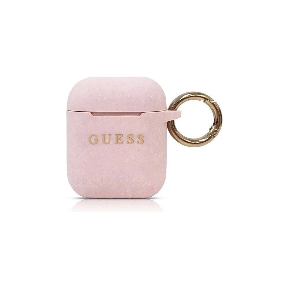 Hurtownia GSM - Etui Guess GUACCSILGLLP Apple AirPods cover jasnoróżowy/pink Silicone - GUE086PNK - {ean13} - Hurt
