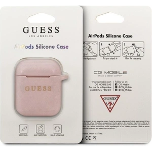 Hurtownia GSM - Etui Guess GUACCSILGLLP Apple AirPods cover jasnoróżowy/pink Silicone - GUE086PNK - {ean13} - Hurt