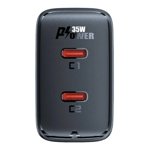 Wholesale Acefast A49 network charger 2xUSB-C, PD, 35W (black) - ACE52 - {ean13} - Hurt