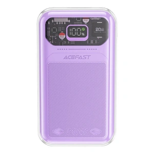 Wholesale Acefast M2 Sparkling Series powerbank 20000mAh, 30W (purple) + cable USB-C - ACE54 - {ean13} - Hurt