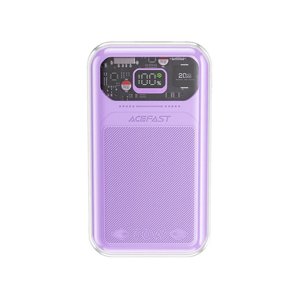 Hurtownia GSM - Powerbanka Acefast M2 Sparkling Series, 20000mAh, 30W (fialová) + kabel USB-C - ACE54 - {ean13} - Hurt
