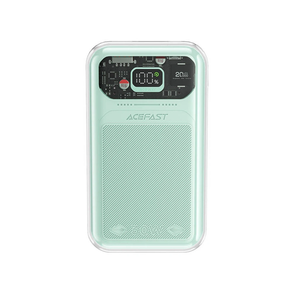 Hurtownia GSM - Acefast M2 Sparkling sorozatú powerbank, 20000mAh, 30W (zöld) + USB-C kábel - ACE56 - {ean13} - Hurt