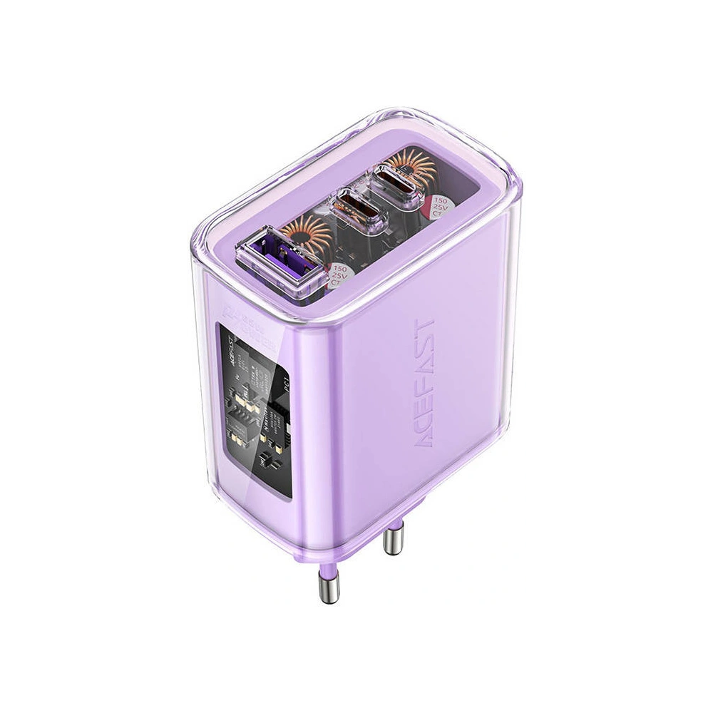 Hurtownia GSM - Acefast A45 hálózati töltő USB-A, 2xUSB-C, PD, 65W (lila) - ACE57 - {ean13} - Hurt