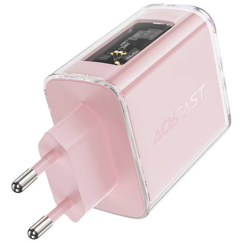 AceFast Distributor - 6974316282082 - ACE58 - Acefast A45 network charger USB-A, 2xUSB-C, PD, 65W (pink) - B2B homescreen