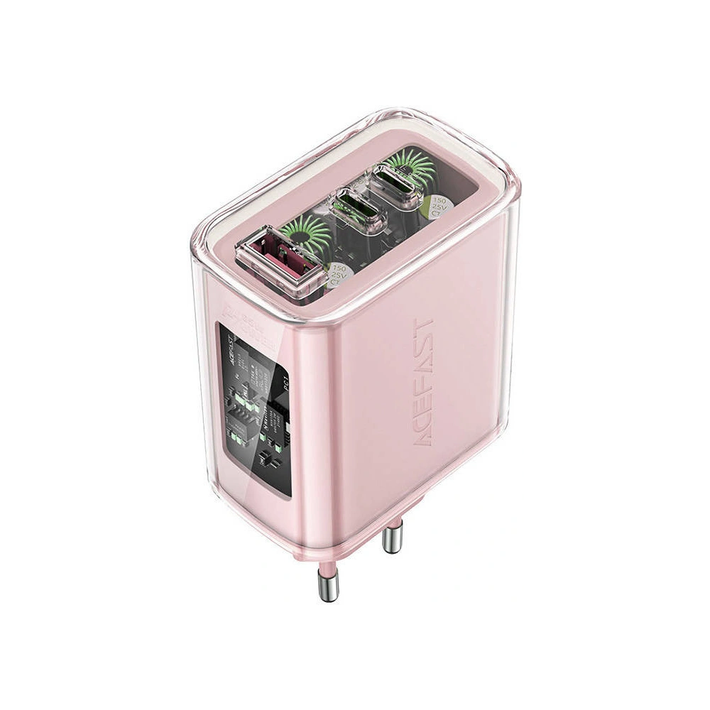 Hurtownia GSM - Ładowarka sieciowa Acefast A45 USB-A, 2xUSB-C, PD, 65W (różowa) - ACE58 - {ean13} - Hurt