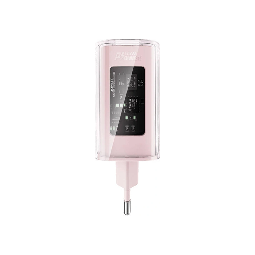 Hurtownia GSM - Acefast A45 USB-A, 2xUSB-C, PD, 65W (rózsaszín) hálózati töltő - ACE58 - {ean13} - Hurt