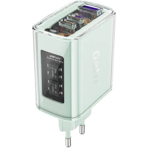 Hurtownia GSM - Acefast A45 hálózati töltő USB-A, 2xUSB-C, PD, 65W (zöld) - ACE59 - {ean13} - Hurt