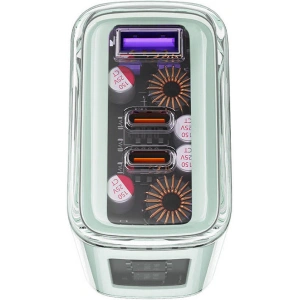Hurtownia GSM - Ładowarka sieciowa Acefast A45 USB-A, 2xUSB-C, PD, 65W (zielona) - ACE59 - {ean13} - Hurt