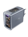 Wholesale Acefast A45 network charger USB-A, 2xUSB-C, PD, 65W (grey) - ACE60 - {ean13} - Hurt