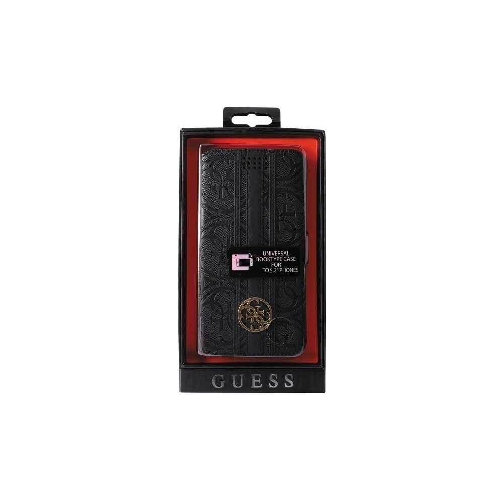 Hurtownia GSM - Etui Guess GUBKLHEBK Universal L 4.6 - 5.2" czarny/black book 4G Heritage - GUE087BLK - {ean13} - Hurt