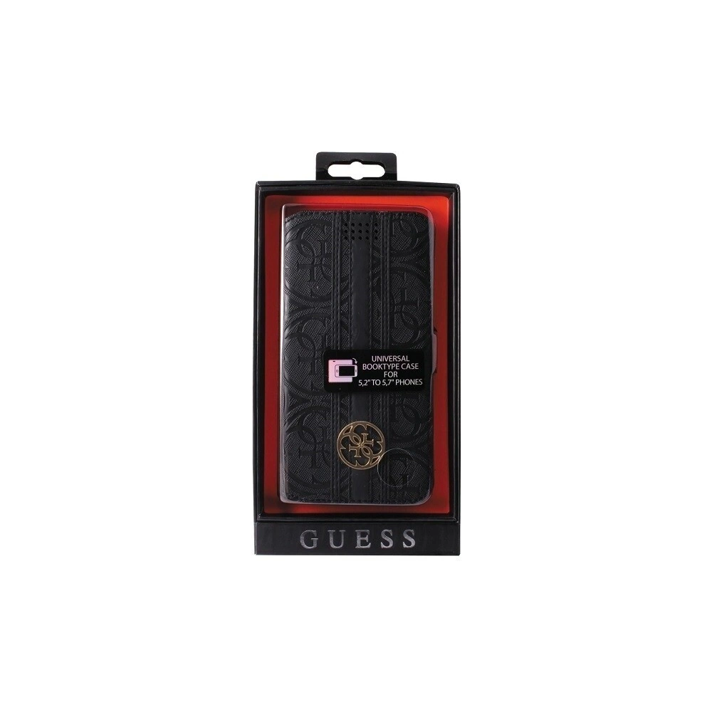 Hurtownia GSM - Etui Guess GUBKXLHEBK Universal XL 5.2 - 5.7" czarny/black book 4G Heritage - GUE088BLK - {ean13} - Hurt