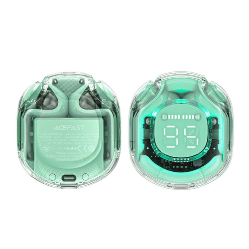 Słuchawki dokanałowe TWS Acefast T8 IPX4, Bluetooth 5.3 (miętowy)