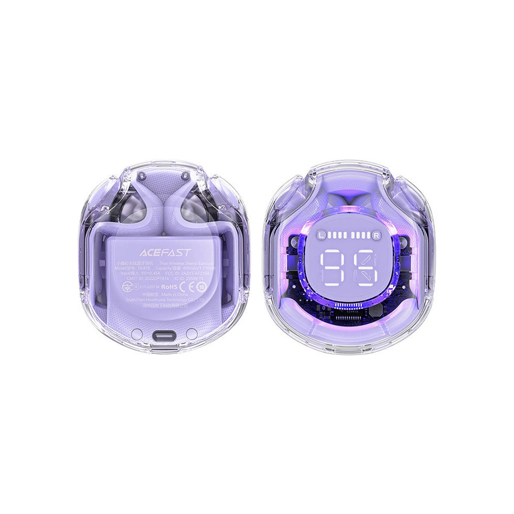 Hurtownia GSM - Căști in-ear TWS Acefast T8 IPX4, Bluetooth 5.3 (violete) - ACE62 - {ean13} - Hurt